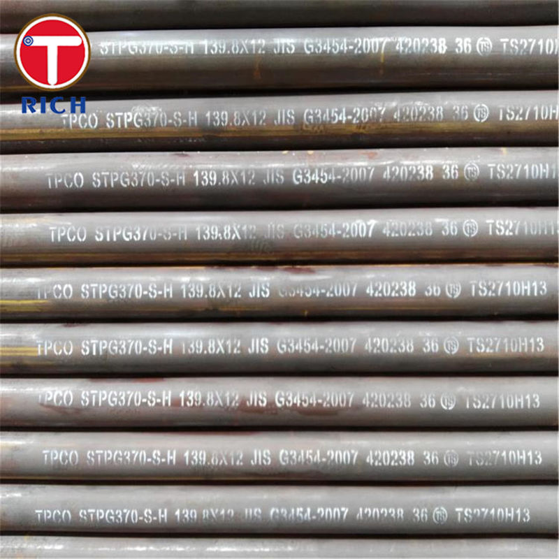 JIS G3456 Hot Rolled Seamless Steel Tube Carbon Steel Pipe For High Temperature Service